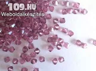 swarovski kristály 4 mm satin rose