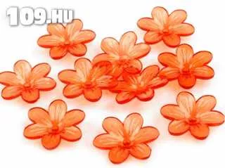Akril virág narancs 26 mm