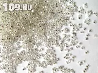 cseh félszalma ezüst közepű kristály 2 mm 10 gramm